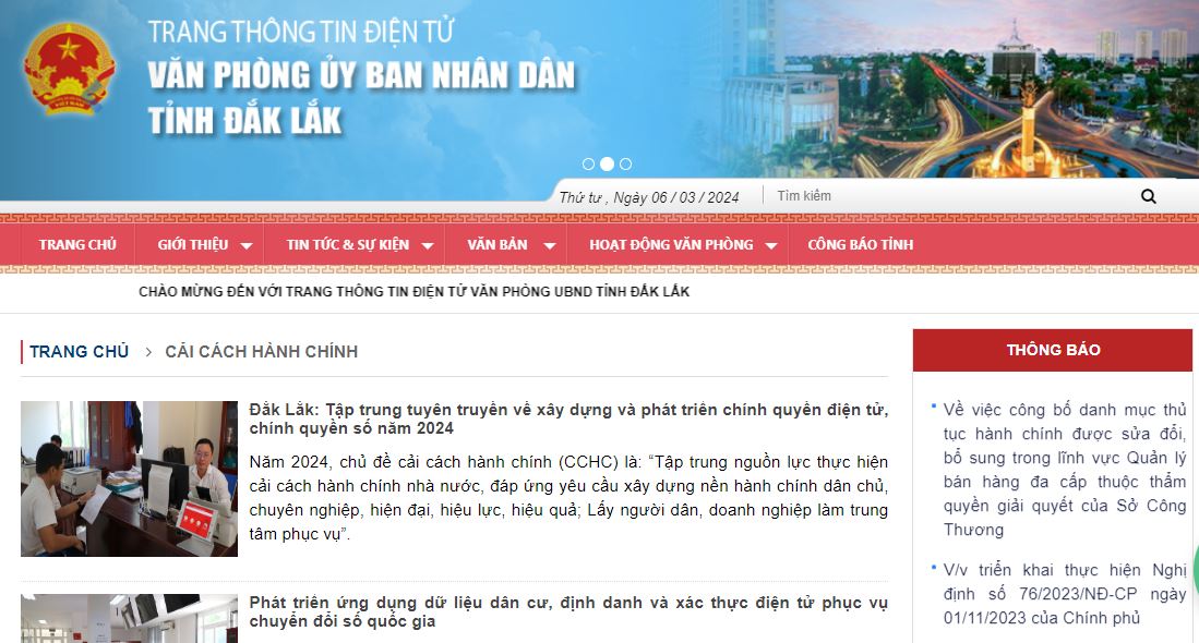 Văn phòng UBND tỉnh ban hành kế hoạch tuyên truyền cải cách hành chính Nhà nước năm 2024